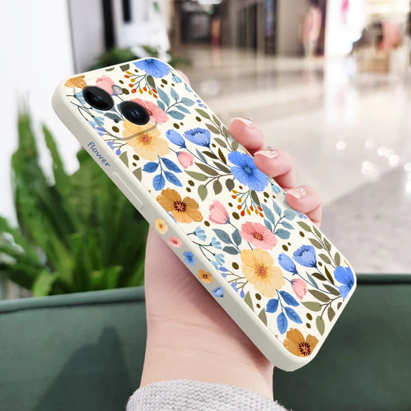 Miss Pattern Flower Phone Case  Stylish & Protective