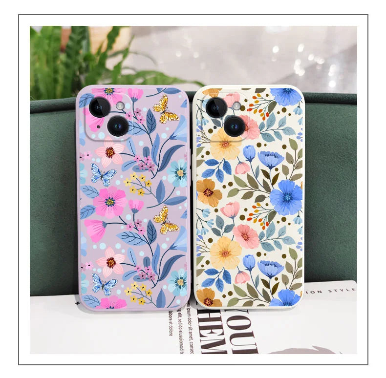 Miss Pattern Flower Phone Case – Stylish & Protective
