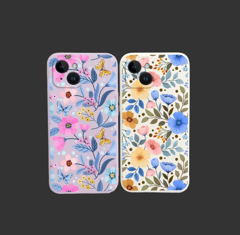 Miss Pattern Flower Phone Case  Stylish & Protective
