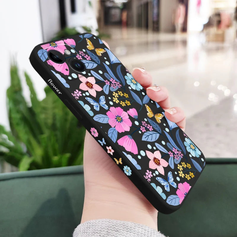 Miss Pattern Flower Phone Case – Stylish & Protective