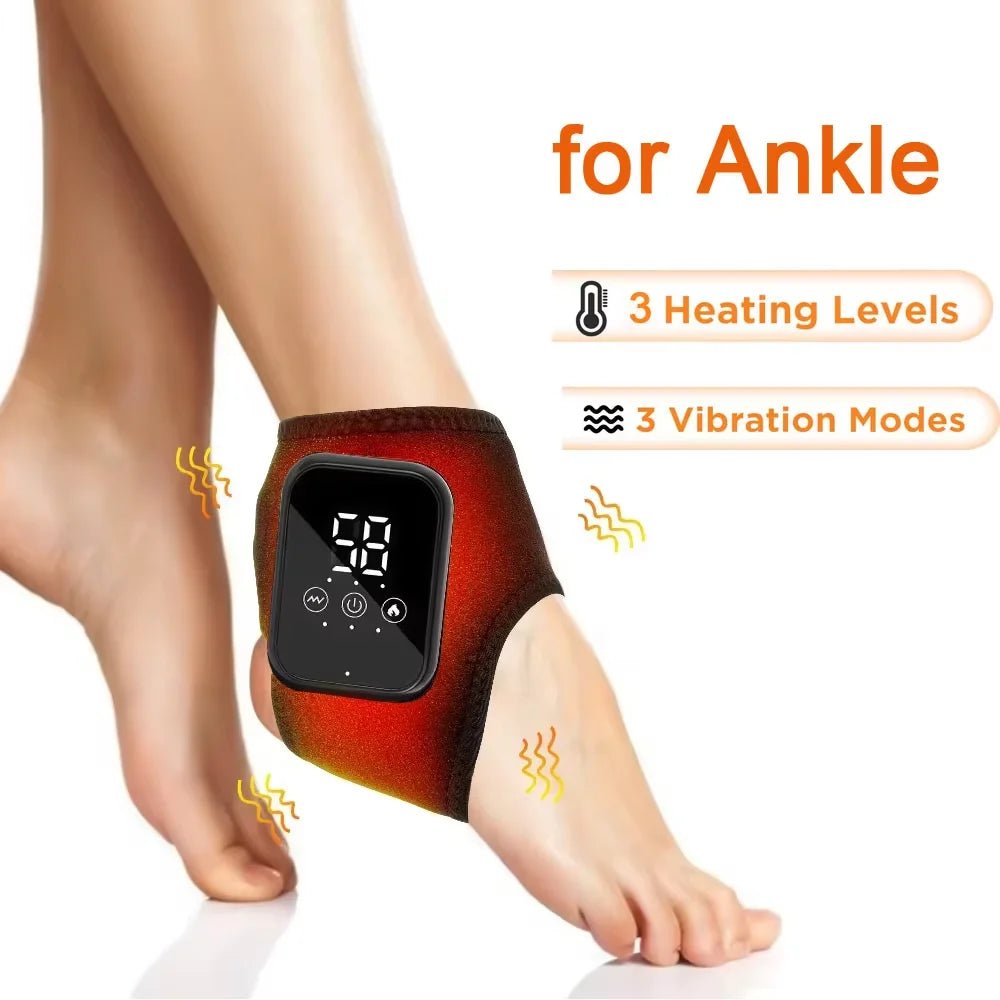 Electric Ankle & Wrist Massager – Hot Compress & Vibration Support