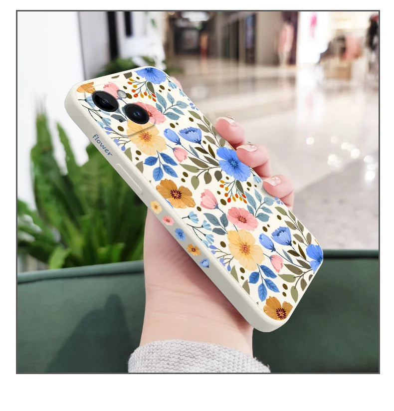 Miss Pattern Flower Phone Case  Stylish & Protective