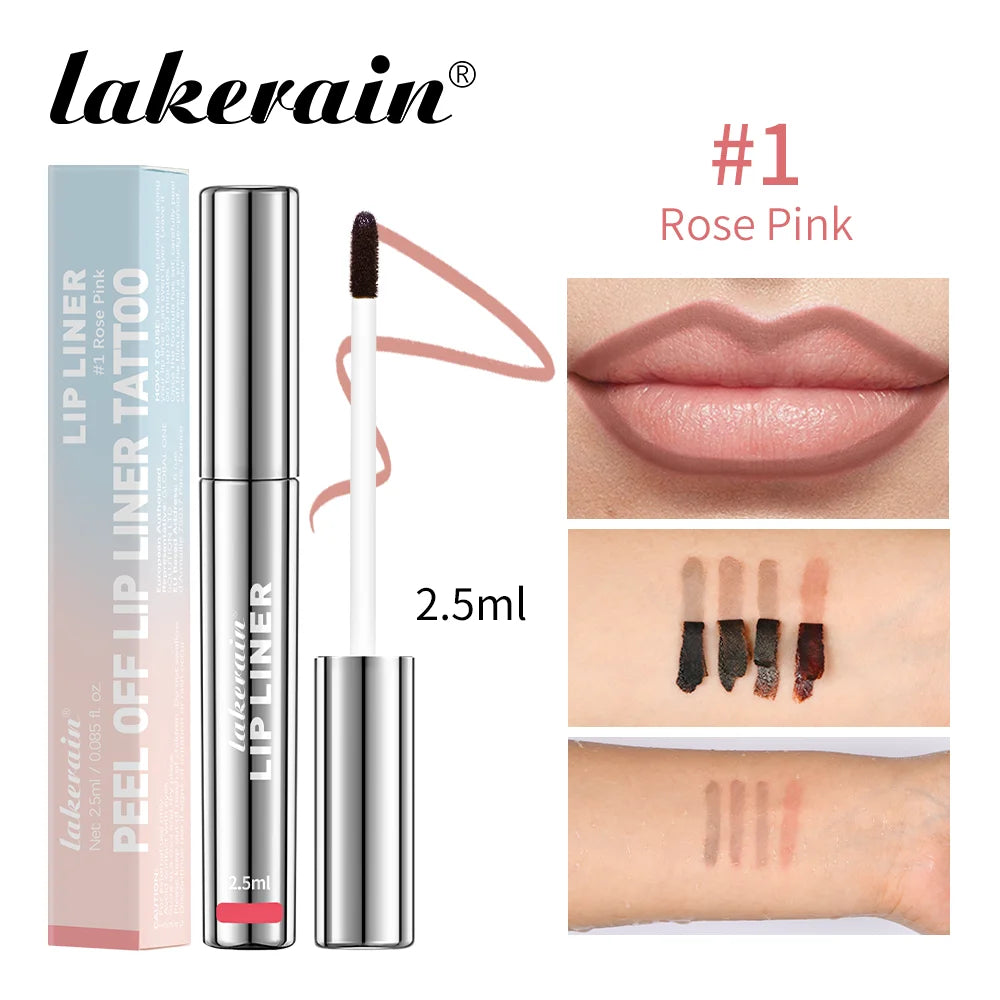 Waterproof Peel-Off Lip Liner – Long Lasting Matte Tattoo Lip Gloss & Lip Tint
