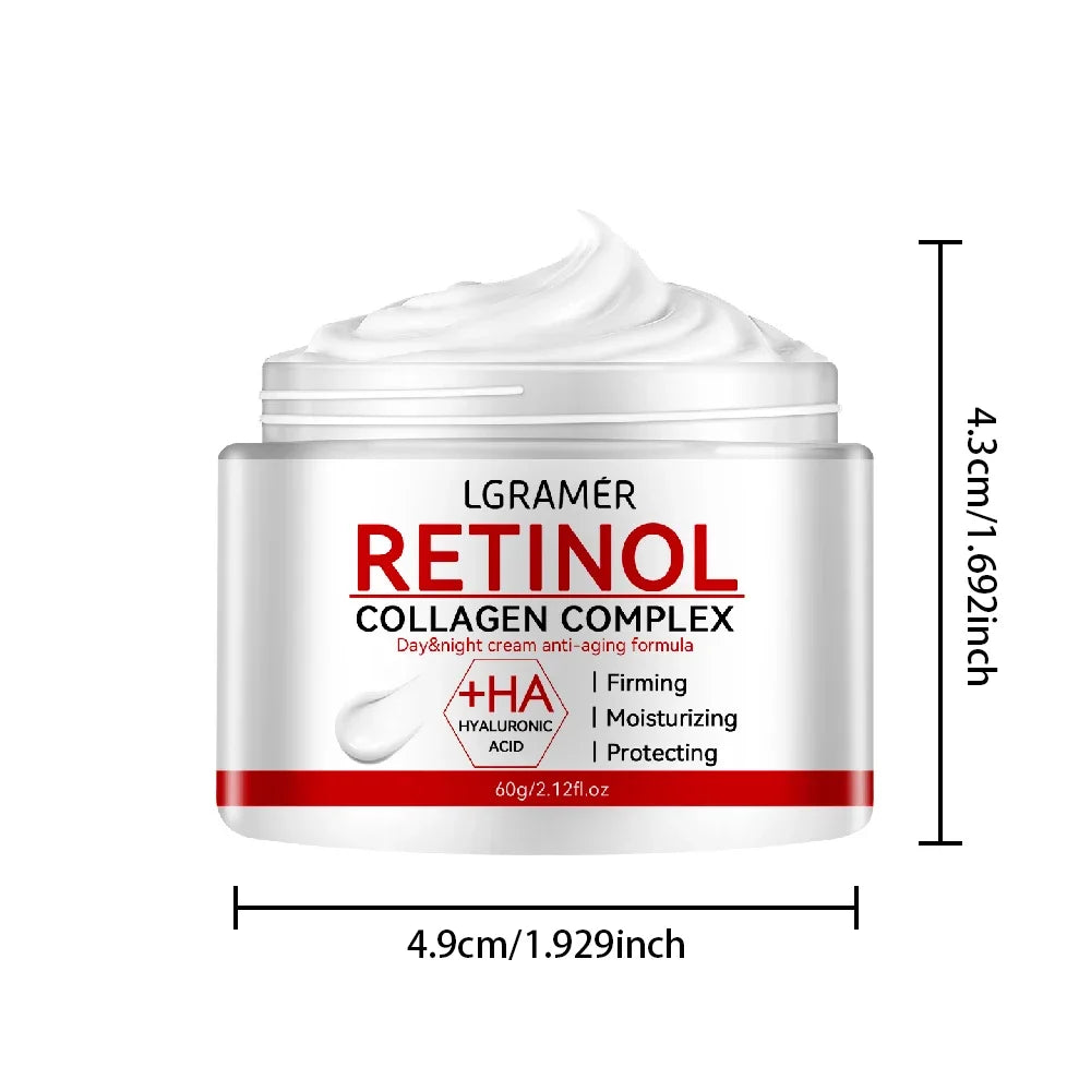 Retinol Collagen Cream – Anti-Aging Face Moisturizer with Hyaluronic Acid