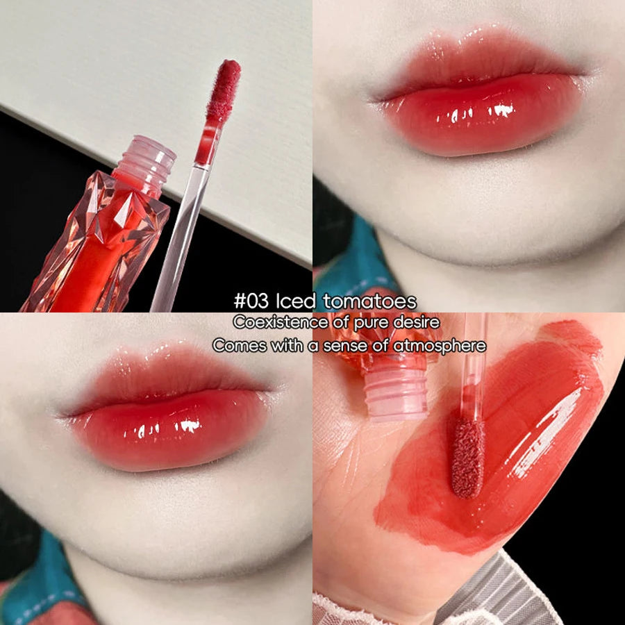 Long Lasting Lip Gloss – Moisturizing Waterproof Mirror Shine Lip Color