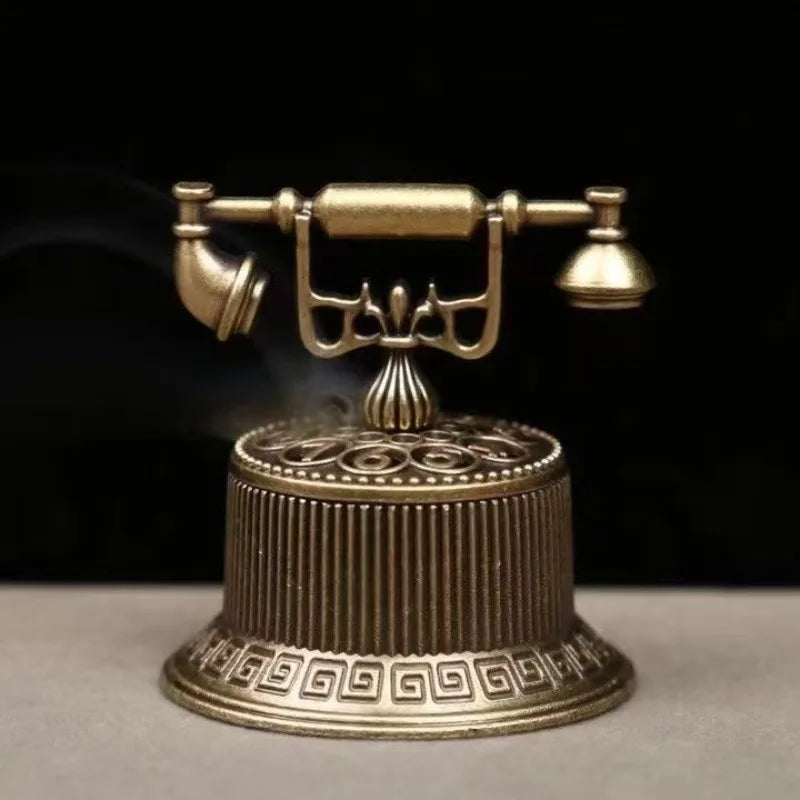 Vintage Telephone Incense Burner – Creative Home Ornament