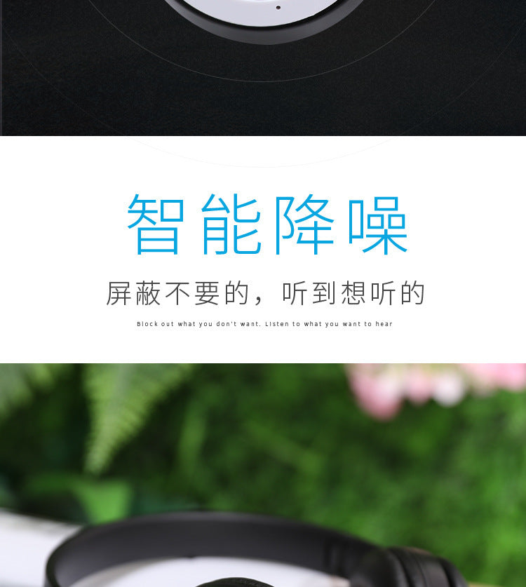Stereo P47 Wireless Bluetooth 5.0 Headset – Foldable Sports Gaming Headphones with Mic