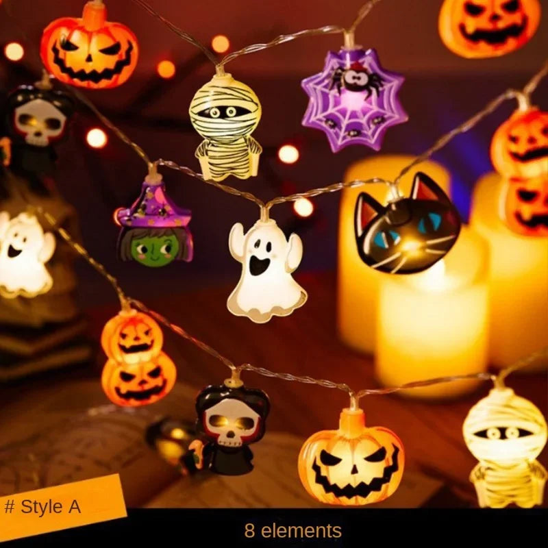 Halloween LED Pumpkin String Lights Bright, Festive, and Perfect for Any Halloween Setup