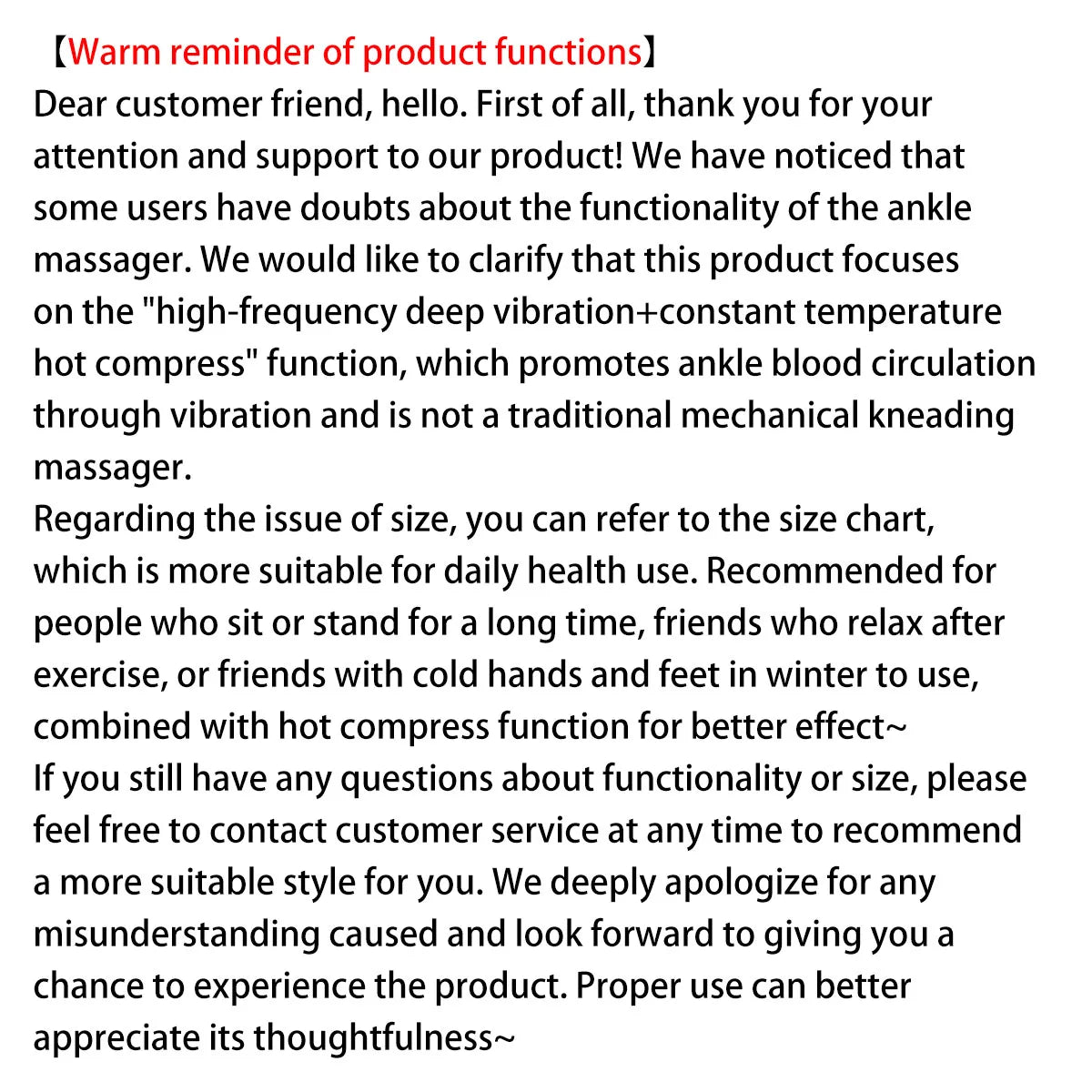 Rechargeable Ankle Massager – Heat & Vibration Therapy