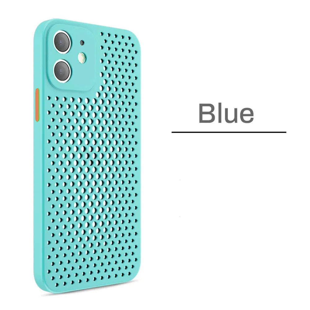 Breathable Cooling Silicone Protective Case for iPhone