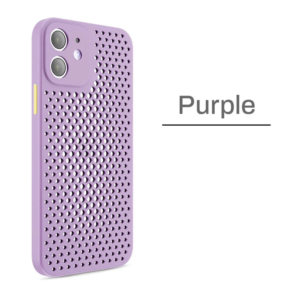 Breathable Cooling Silicone Protective Case for iPhone