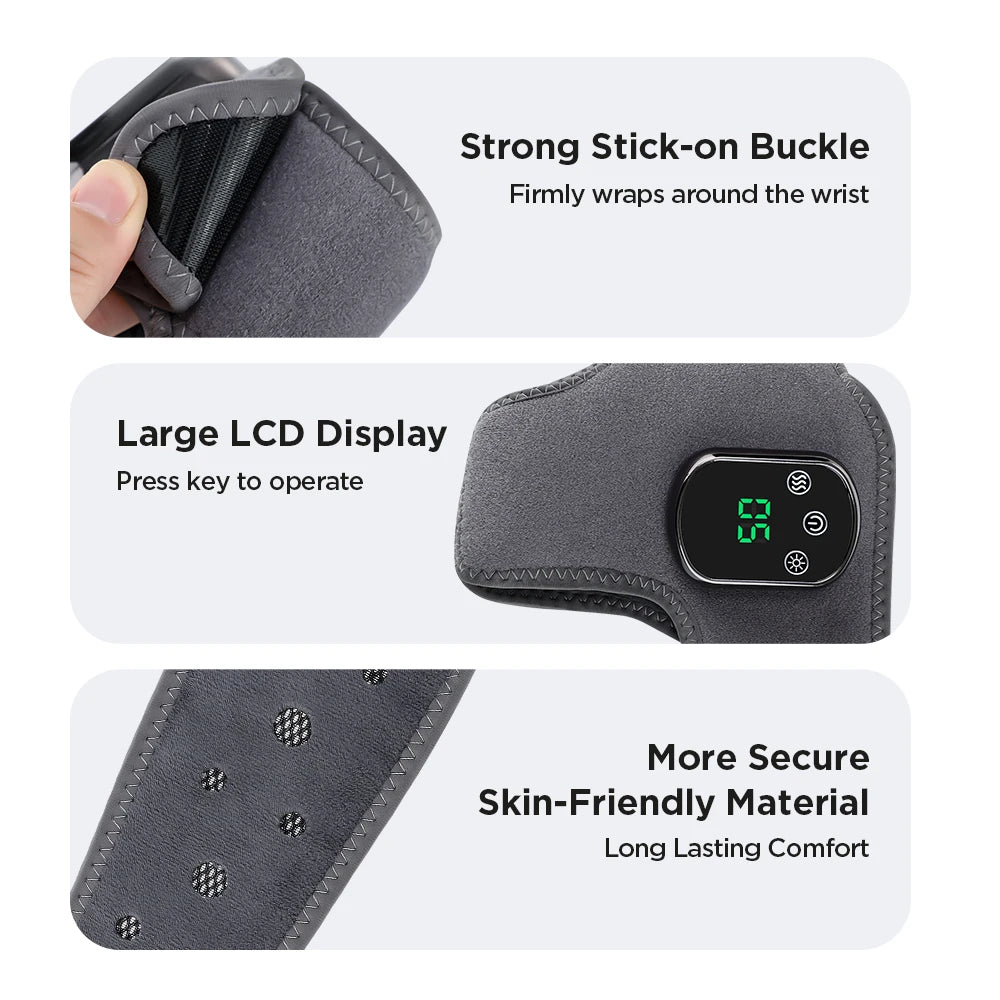 Electric Ankle & Wrist Massager – Hot Compress & Vibration Support