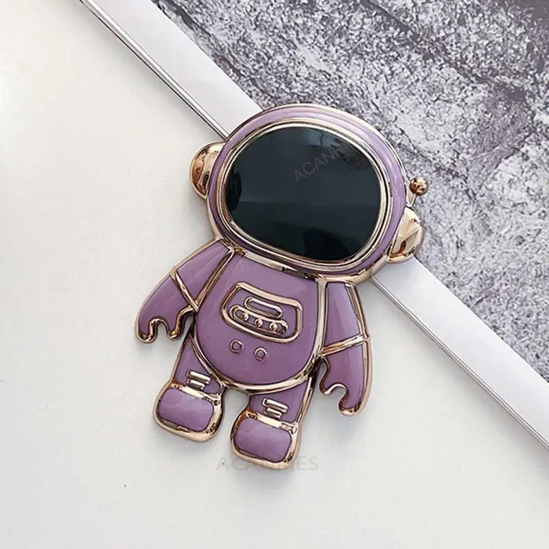 Astronaut Holder Plating Phone Case for Samsung Galaxy