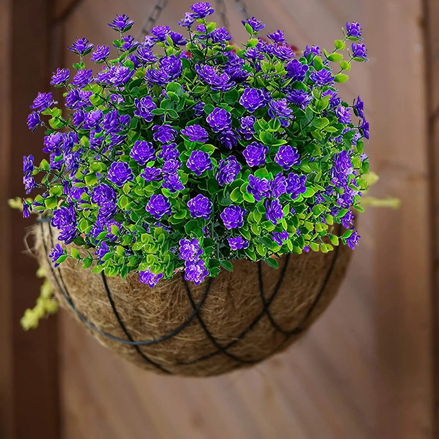 Artificial Flowers for Outdoor and Home Garden Decoration – UV Resistant Plastic Greenery Shrubs