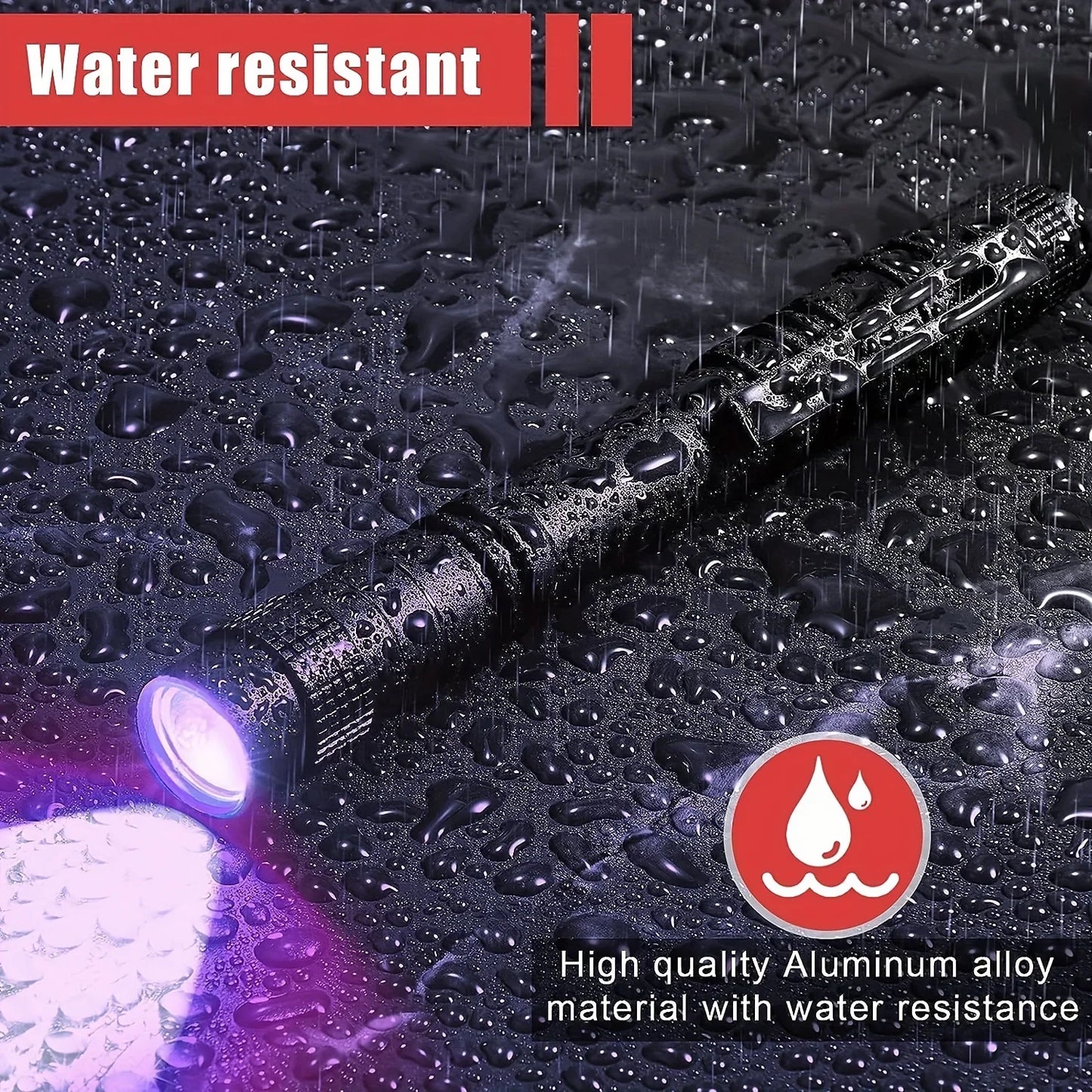 UV Flashlight 395nm – Mini Ultraviolet Torch with Pen Clip (Pet Urine & Scorpion Detector
