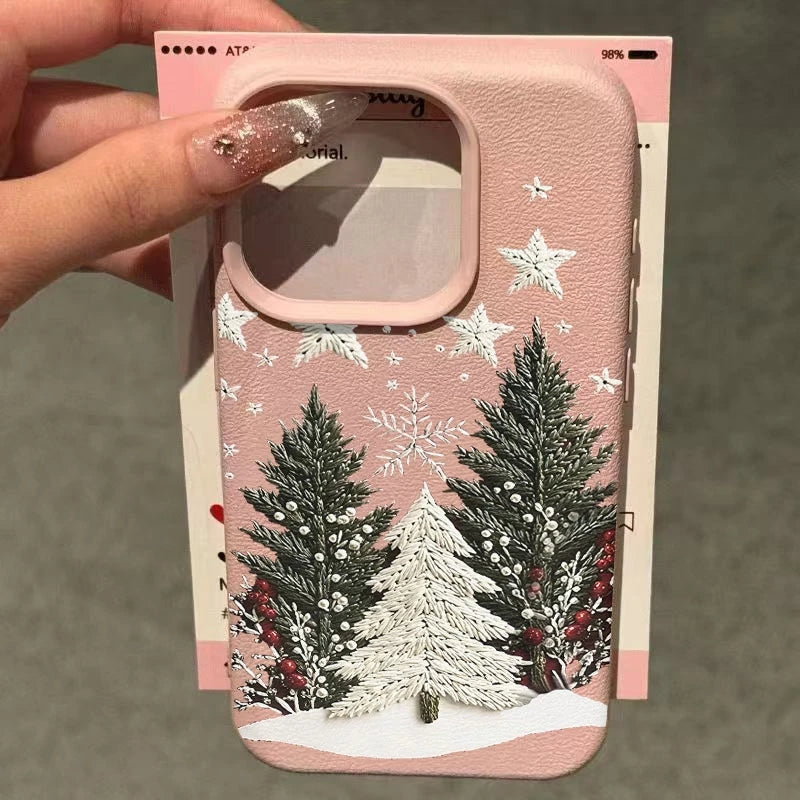 Christmas Tree Design Shockproof Silicone Phone Case for iPhone